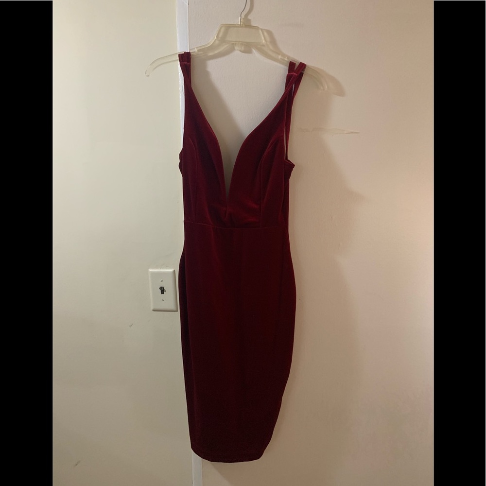 Brand New Velcro Burgundy Dress